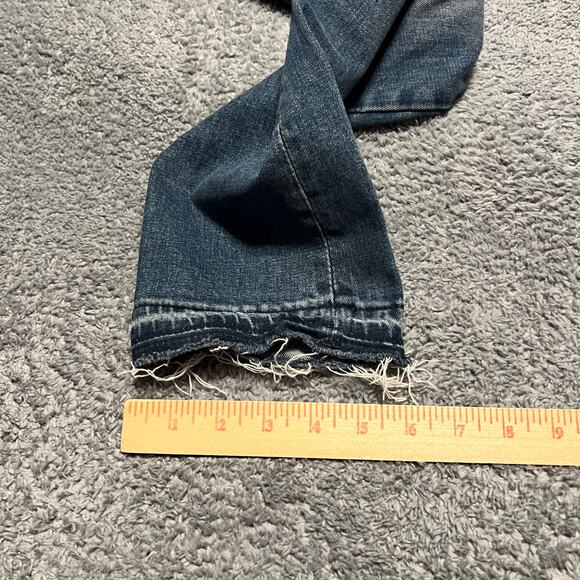 DRIFTWOOD Jeans Womens 26 Distressed Stretch Audrey Embroidered Boho Cottagecore - Picture 8 of 10